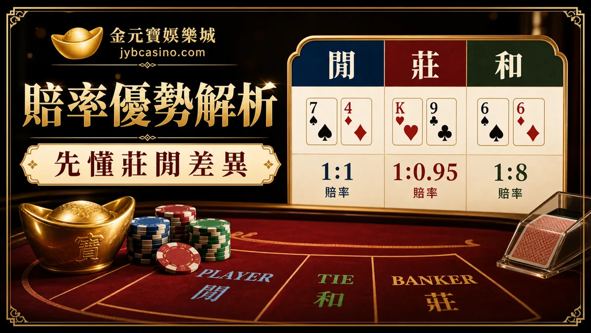 賠率優勢解析:先懂莊閒差異