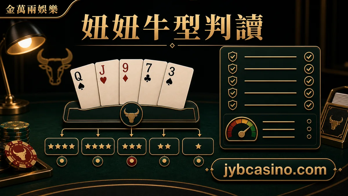 金萬兩娛樂 妞妞牛型判讀,妞妞牛型與牌面判讀的文章插圖。