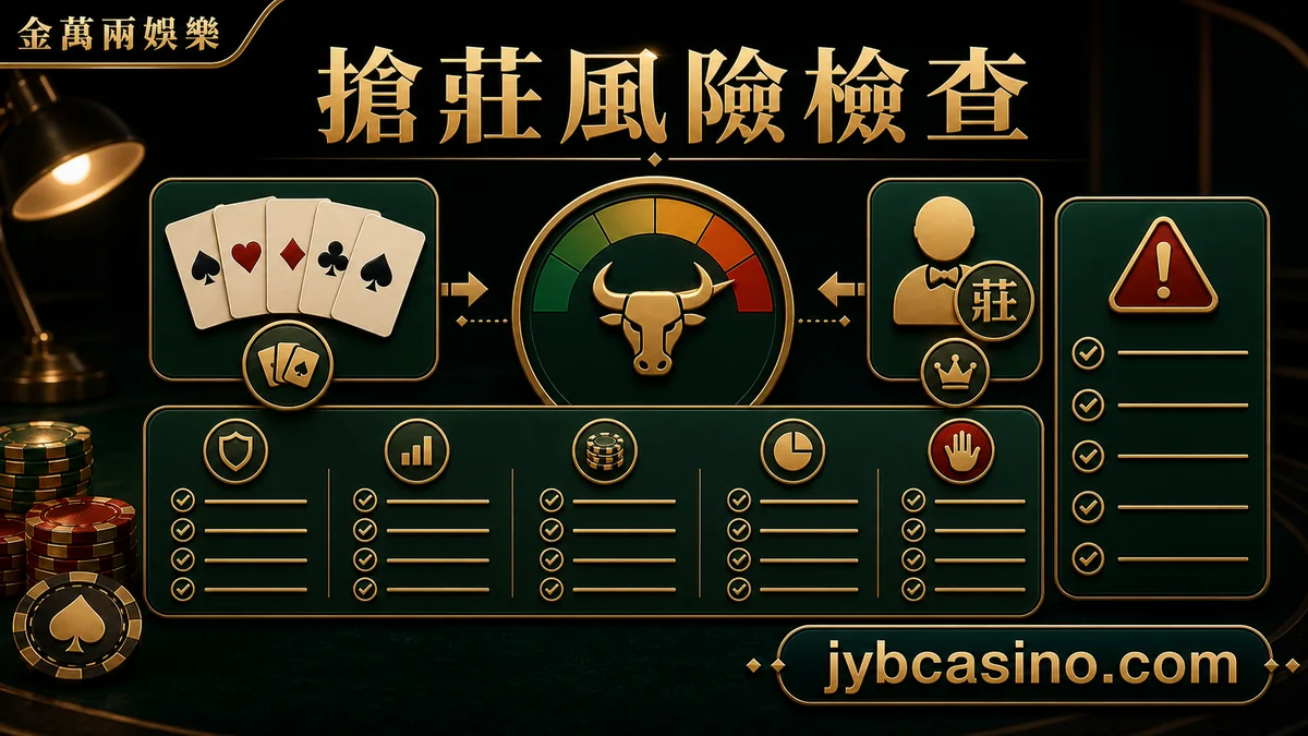 金萬兩娛樂 搶莊風險檢查,搶莊風險、倍率與預算檢查的文章插圖。