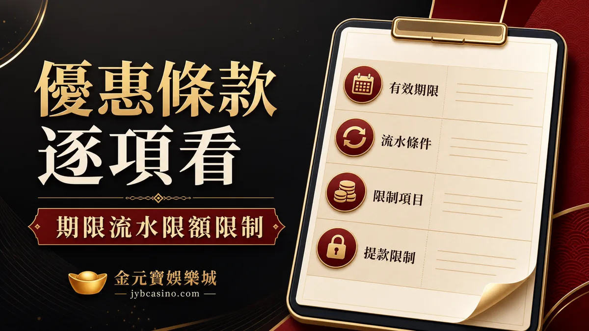 優惠條款逐項看（示意圖）