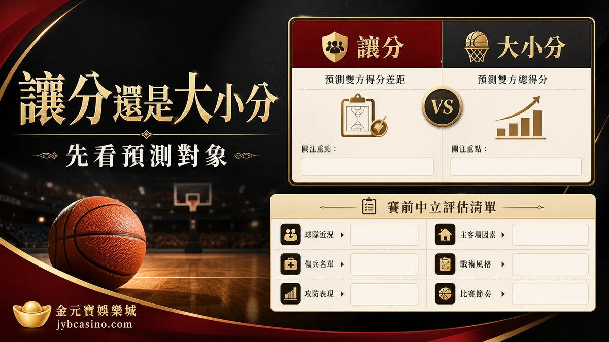 讓分還是大小分(示意圖)