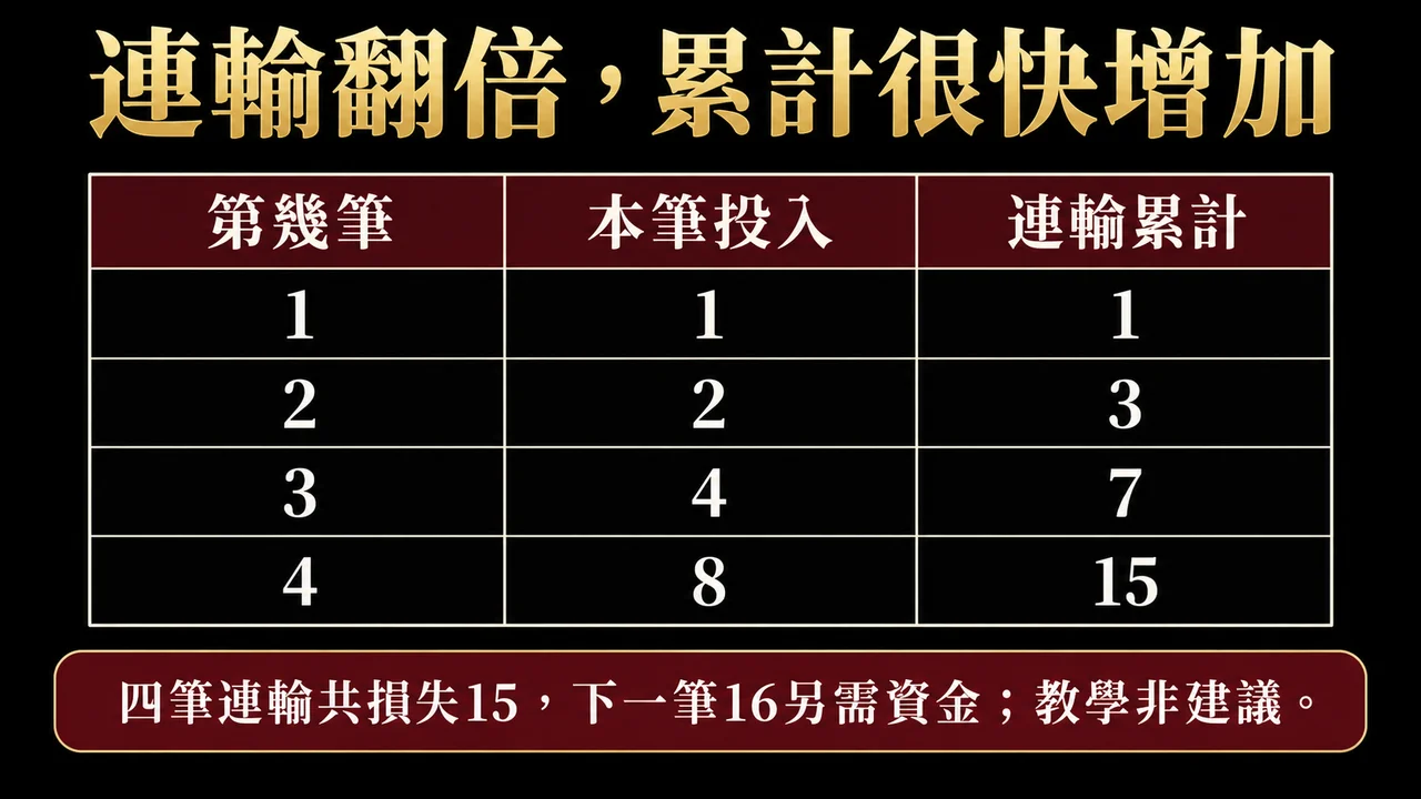 馬丁格爾與反馬丁差在哪？翻倍追損、限額與本金限制