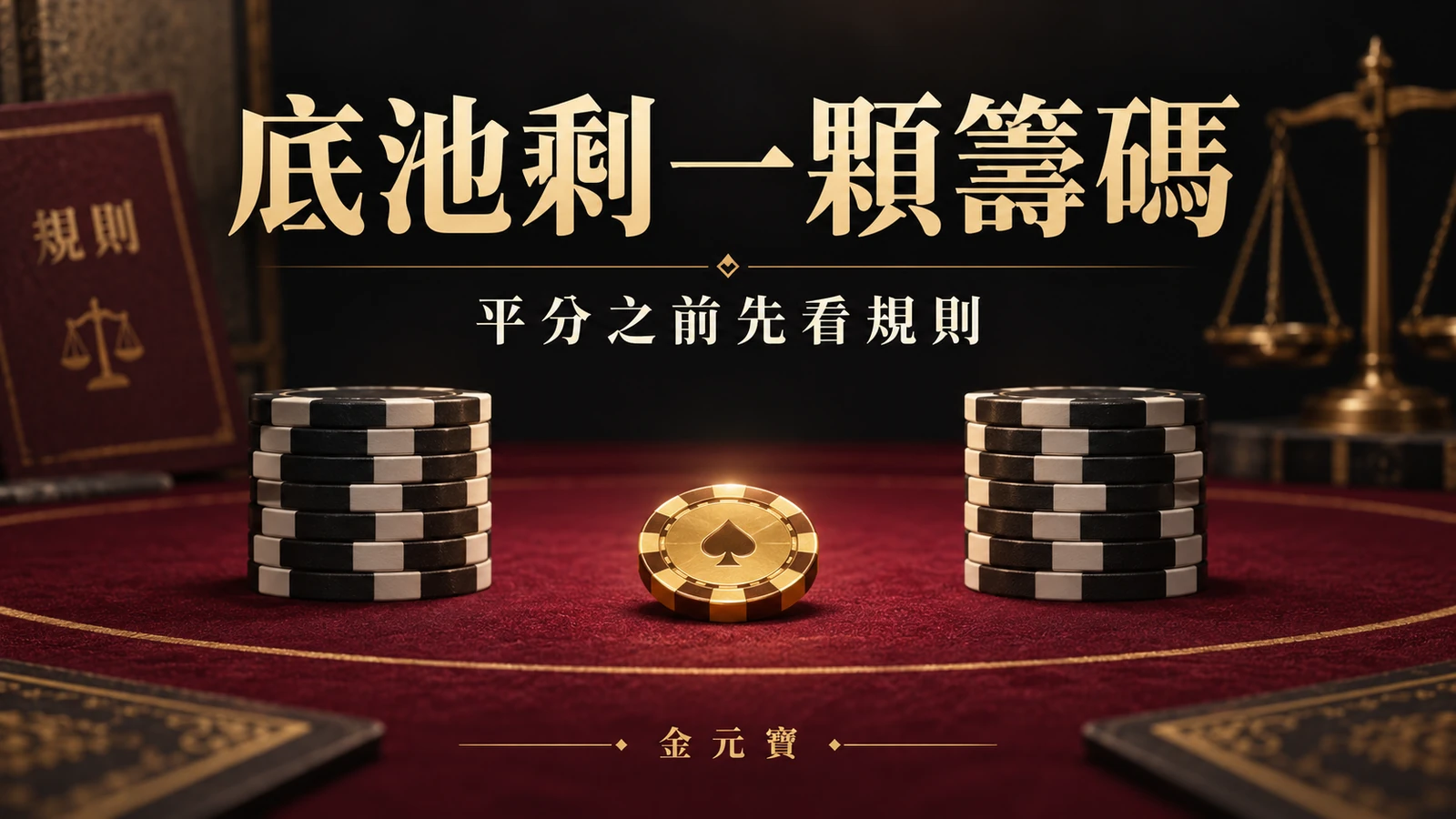 德州撲克平手剩一顆籌碼給誰?奇數籌碼先看按鈕位置的主題封面插畫